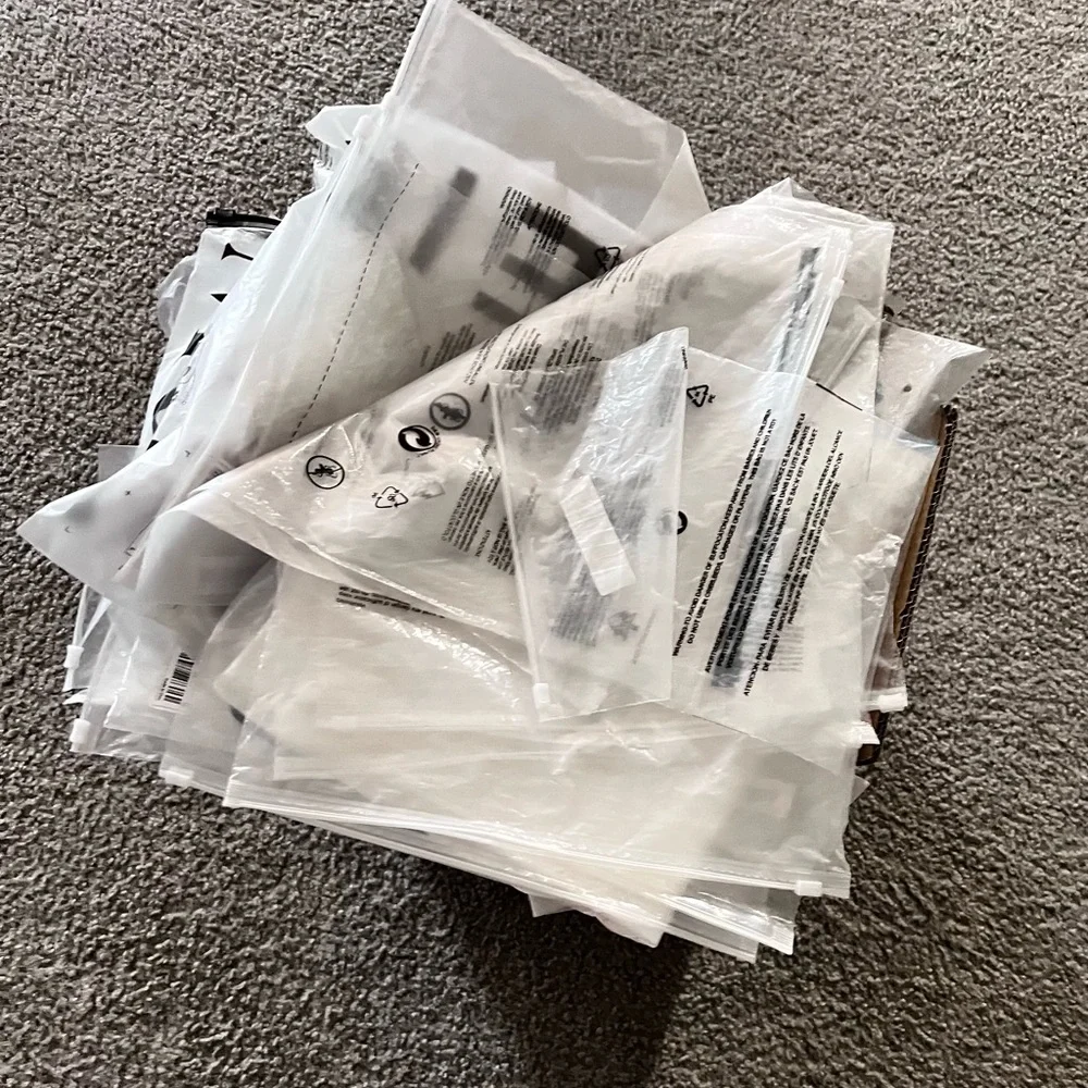 20 ct Save the Planet Assorted Used Poly Shirt Bags